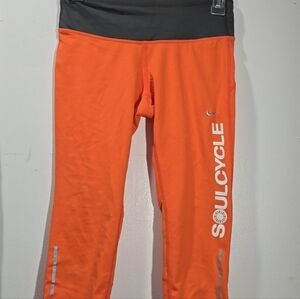 Nike Soul Cycle Orange Capri Leggings XS